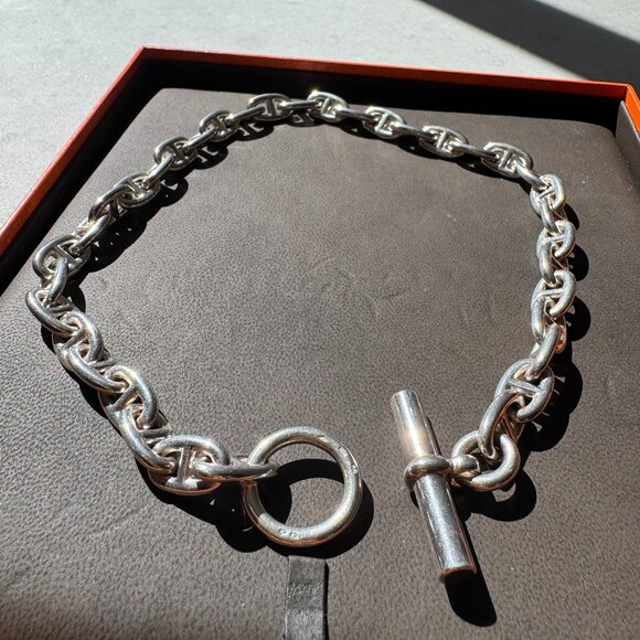 Hermès Chaine d'Ancre Silver Necklace- Great Condition. - Picture 1 of 7